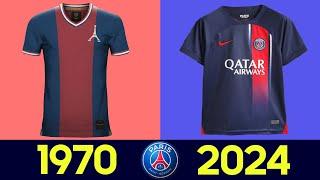 The Evolution of Paris Saint-Germain Kits 2023/24 | All PSG Jerseys in History 23-24 (2023)