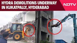 Telangana Demolition | HYDRA's Crackdown on Encroachments Begins in Allapur Division