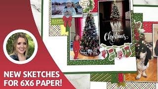 12x12 Scrapbooking Ideas Using 6x6 Paper + New Sketchbook!