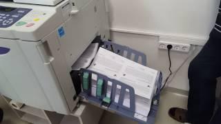 RISO SE9380 digital duplicator at full speed (180ppm)