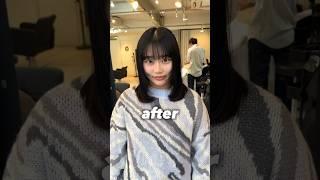 レイヤーカットで可愛くイメチェン#shorts #hair #haircut #hairstyle #レイヤー #レイヤーカット #レイヤースタイル #ウルフカット #ウルフ #表参道美容室