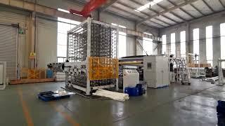 non stop glue lamination kitchen towel toilet tissue paper roll making machine with accumulator