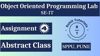 Pract 4: Dynamic Binding using Java | Abstract class dynamic binding in OOP | SE-IT OOP SPPU Pune