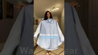 How to wear an oversized button down | Doranellys Patton #style #shortsvideo #shirts #howtowear