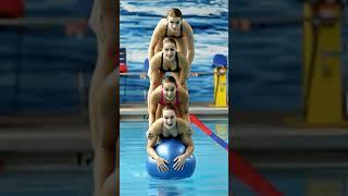 How you and your girlfriends go kick out of YMCA for breaking the rules #humanpyramid #pyramid