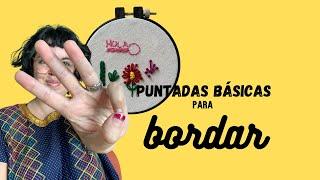 3 PUNTADAS BÁSICAS PARA BORDAR