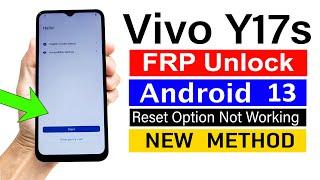 Vivo Y17s Gmail Account Unlock ANDROID 13 | Without Computer - NEW UPDATE