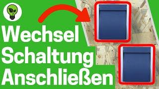 Aufputz Wechselschaltung mit 2 Schaltern  TOP ANLEITUNG: Wie zwei Schalter an Lampe Anschließen???