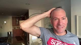 5 minutes of shaved head rubbing- ASMR