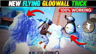 New Super Fast Flying gloowall Style + Jump Headshot Trick in Freefire 