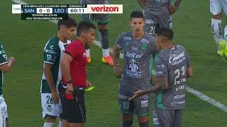 Adonis Frias Tarjeta Roja 🟥 | Santos Laguna vs Leon 2-1 | Resumen | Liga MX 25