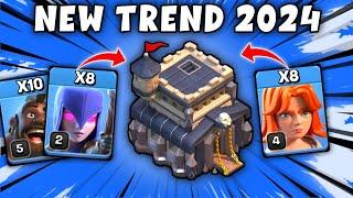 TH9 Valkyrie + Hog + Witch Attack Strategy 2024 | Valkyrie Attack Strategy Th9 Clash Of Clans - COC