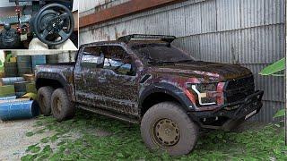 Rebuilding Hennessey Velociraptor 6X6 - Forza Horizon 5 | Thrustmaster T300RS Gameplay