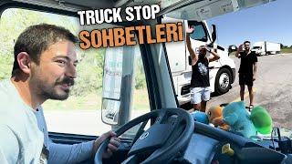 Truck Stop Muhabbetleri || Amerika’ya Yeni Gelen Team Driver Kankalar