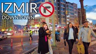 What It's Really Like in İzmir's Downtown During EVENING Rush Hour!  (4K Walk)