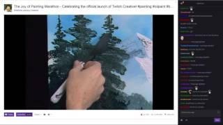 Bob Ross on Twitch KappaRoss w/ Chat