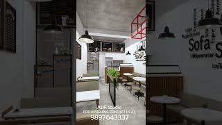 Restaurant Interior Design in low Budget #interiordesign #restaurantinteriordesign