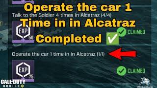 How to Operate the car 1 time in in Alcatraz Cod Mobile 2024