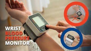 How to use a wrist blood pressure monitor by Paramed. Video instruction