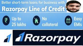 Razorpay line of credit | Razorpay loan upto 25 lakhs | MD TALKIES