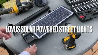 Solar LED Street Lights - Quick Look and Install