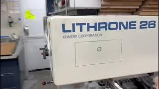 KOMORI LITHRONE 526 (19X26 INCH ) - 5 COLOR OFFSET PRINTING MACHINE SALE+918296480078