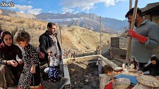 Rural Life with Hamid’s Family: Narges & Mom Bake Bread & Build Toilets 