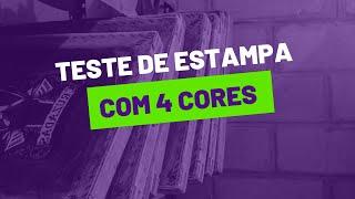 Estampa com 4 cores!