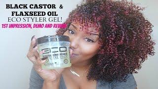 BLACK CASTOR AND FLAXSEED OIL | Eco Styler Gel Review and Demo!