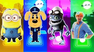 Minions - Sheriff Labrador - Crazy Frog - Blippi - Tiles Hop EDM Rush