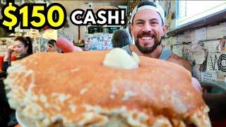 OVER 1000 FAILED ATTEMPTS ON THIS DECADE OLD PANCAKE CHALLENGE | BIG BEAR LAKE COLD PLUNGE!!!