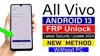 All Vivo Google Account Remove ANDROID 13 | Without PC (NEW TRICK)