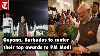 PM Modi arrives in Guyana to unprecedented welcome, handed over key-to-key to Georgetown city