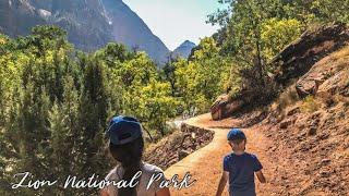 Travel VLOG | Zion National Park Kid Friendly Hikes | Family Road Trip with Kids