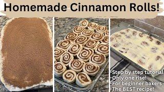 How to make cinnamon rolls | THE BEST RECIPE | ONLY 1 RISE | EASY TUTORIAL!