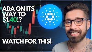 ADA PRICE PREDICTION 2024CARDANO ON ITS WAY TO $1.40!?ADA WATCH FOR THIS!