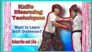 Knife Disarming Techniques | Self Defense | Martial Arts