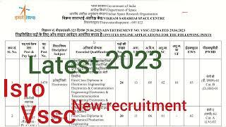 ISRO VSSC new recruitment 2023 l Technical Assistant /Scientific Assistant