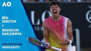 Ben Shelton v Brandon Nakashima Highlights | Australian Open 2025 First Round