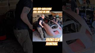 Corvette Front Clip Removal: The Easy Way! #corvette #chevrolet #dragracing #carsofyoutube #fyp