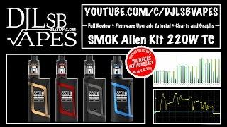 SMOK Alien Kit Full Review + Firmware Upgrade Tutorial + Charts and Graphs - DJLsb Vapes
