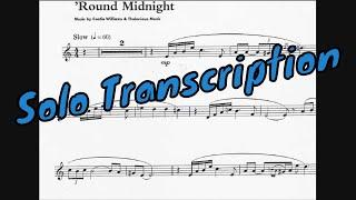 Round Midnight - Trumpet solo Transcription (Cootie Williams & Thelonious Monk)