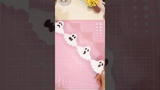 How to make Easy  halloween decorations with paper - DIY Ghost Decor  #easypapercrafts  #halloween