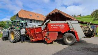 Stockpressen mit Welger D4000 Eigenbau | 2K24 das Hirschrudel... 