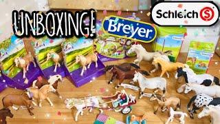 MASSIVE Schleich and Breyer UNBOXING! Holiday Haul - CHRISTMAS and my BIRTHDAY! 