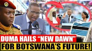 Outstanding Inaugural Speech by Botswana’s New President Duma Boko as he gets Sworn In.