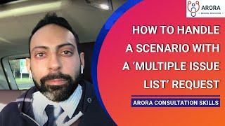 How to handle a scenario with a ‘multiple issue list’ request