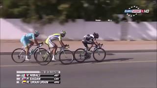 Peter Sagan´s EPIC BUNNY HOP at full speed !