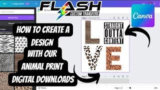 HOW TO MAKE CUSTOM PRINTS USING OUR FULL COLOR ANIMAL PRINT DIGITAL DOWNLOADS