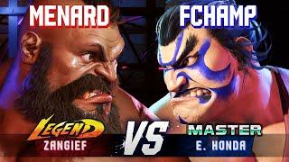 SF6 ▰ MENARD (Zangief) vs FCHAMP (E.Honda) ▰ High Level Gameplay